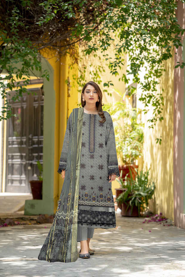 Hortensia Unstitched Lawn Suit